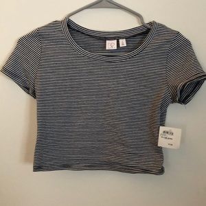 NWT BP striped crop top
